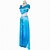 cheap Movie &amp; TV Theme Costumes-Princess Princess Jasmine Cosplay Costume Outfits Women&#039;s Movie Cosplay Cosplay Halloween Blue Top Pants Children&#039;s Day Masquerade Tulle Polyester