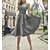 cheap Vintage Dresses-Women&#039;s A Line Dress Knee Length Dress Green Blue Gray Red Sleeveless Solid Color Summer Shirt Collar 1950s Hot Vintage Slim 2022 S M L XL XXL