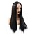 cheap Synthetic Lace Wigs-Synthetic Lace Front Wig Straight Gaga Middle Part Lace Front Wig Long Natural Black #1B Synthetic Hair 22-26 inch Women&#039;s Heat Resistant Women Hot Sale Black / Glueless