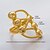 cheap Rings-Ring Gold Gold Plated Statement Stylish Luxury 1pc Adjustable / Women&#039;s / Open Cuff Ring / Adjustable Ring