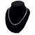 cheap Necklaces-Women&#039;s Chain Necklace Ladies Sterling Silver Silver 1# 2# 3# 4# 5# Necklace Jewelry For Party Casual