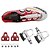 cheap Cycling Shoes-SIDEBIKE Adults&#039; Cycling Shoes With Pedals &amp; Cleats Road Bike Shoes Cycling Shoes Cushioning Cycling / Bike Red / White Men&#039;s Women&#039;s Cycling Shoes / Peloton Shoes / Breathable Mesh