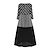 저렴한 맥시 드레스-여성용 A 라인 드레스 맥시 드레스 블랙 루비 옐로우 긴 소매 도트무늬 패치 워크 프린트 가을 봄 라운드 넥 뜨거운 캐쥬얼 루즈핏 2022 M L XL XXL 3XL 4XL 5XL / 플러스 사이즈 / 플러스 사이즈