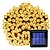 billiga LED-ljusslingor-12m Ljusslingor 100 lysdioder 1set Multifärg Halloween Jul Vattentät Sol Uteplats Soldriven