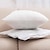 abordables Rellenos de almohadas-2pcs inserto de almohada paquete comprimido algodón puro blanco 50x50cm adecuado para funda de almohada tamaño 45x45cm cojín al aire libre para sofá sofá cama silla