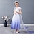 preiswerte Kostüme aus Film und Fernsehen-Frozen Princess Dress Girls&#039; Movie Cosplay Vacation Dress Halloween Christmas White Dress Christmas Halloween