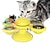 cheap Cat Toys-Cat Teasers Interactive Toy Rotating Toy Cat Toys Set Windmill Interactive Cat Toys Fun Cat Toys Cat Kitten 1 set Round Pet Friendly Massage Pet Exercise with Light Catnip Ball Plastic Gift Pet Toy