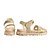 cheap Women&#039;s Sandals-Women&#039;s Sandals Flat Sandals Daily Flat Sandals Summer Flat Heel Open Toe Casual PU Magic Tape Black Khaki Beige