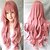 cheap Synthetic Trendy Wigs-Synthetic Wig Curly With Bangs Wig Long Light golden Light Brown Pink+Red Natural Black Synthetic Hair 18 inch Women&#039;s Fashionable Design Classic Women Blonde Brown