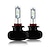 cheap Car Headlights-OTOLAMPARA 2pcs H10 / H9 / H7 Car Light Bulbs 36 W CSP 8000 lm 2 LED Headlamps For universal All Models All years