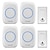 cheap Doorbell Systems-CACAZI FA60 Wireless Doorbell Self-powered Waterproof Intelligent Home Door Ring Bell 4Pcs Receivers Transmitter