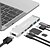 cheap USB Hubs &amp; Switches-KawBrown 7 in 1USB Hub Docking USB 3.0 PD Quick Charge Thunderbolt 3 SD TF Reader 4K HD HDMI Adapter For MacBook
