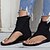 cheap Women&#039;s Sandals-Women&#039;s Sandals Daily Summer Wedge Heel Open Toe Suede Zipper Black Red Khaki