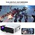 cheap Projectors-Mini Projector AT400 Beamer 3800L Brightness Projector Support 1080P 180 Display Portable Movie Projector 45000Hrs LED Life and Compatible with TV Stick PS4 HDMI TF AV USB for Home Entertainment