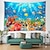 halpa eläinten kuvakudokset-seinävaatekangas taidekokoelma viltti verho piknik-pöytäliina riippuva kodin makuuhuone olohuone asuntolan koristelu eläin kala vedenalainen maailma