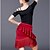 billige Klær til latindans-Latin Dance Skirts Pleats Girls&#039; Training Daily Wear Polyester