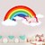 cheap Decorative Wall Stickers-Unicorn Rainbow Decorative Wall Stickers - Plane Wall Stickers Nursery / Kids Room 60*29cm Wall Stickers for bedroom living room