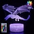 cheap 3D Night Lights-Dinosaur Gifts Night Light for Kids Dinosaur  3D Night Light Bedside Lamp with Remote Control 16 Color Changing Xmas Halloween Birthday Gift for Child Baby Boy