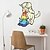 cheap Decorative Wall Stickers-Animals Wall Stickers Animal Wall Stickers Decorative Wall Stickers, PVC Home Decoration Wall Decal Wall Window Decoration 1pc 23*25cm