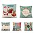cheap Throw Pillows &amp; Covers-Set of 5 Linen Cotton Pillow Cover Holiday Christmas Modern Christmas Throw Pillow