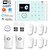 cheap Burglar Alarm Systems-Home Alarm Systems / Alarm Host / Door &amp;amp; Window Sensor GSM + WIFI iOS / Android Platform GSM + WIFI Wireless Keyboard / SMS / Phone 433 Hz for Park / Kitchen