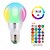 cheap LED Smart Bulbs-5pcs Christmas Party Decorative E27 E14 RGBW LED Light Bulb 5W 16 Color Changing Magic Dimmable Globe Lamp With 24 Key Controller 85-265V