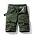 cheap Hiking Trousers &amp; Shorts-Men&#039;s Hiking Cargo Shorts Hiking Shorts Shorts Bottoms Military Camo 10&quot; Multi-Pockets Quick Dry Cotton Army Green Khaki Orange / Belts not included / Knee Length