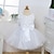 Χαμηλού Κόστους Φορέματα για πάρτι-Παιδιά Κοριτσίστικα Φόρεμα Φλοράλ Μονόχρωμο Αμάνικο Πάρτι Φιόγκος Γλυκός Βαμβάκι Πολυεστέρας Ακρυλικό Άνοιξη Λευκό Ροζ Κόκκινο