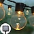 رخيصةأون أضواء شريط LED-أضواء سلسلة كروية خارجية تعمل بالطاقة الشمسية مصابيح الزفاف 6 م -30 لمبة 5 م -20 لمبة إضاءة حديقة فناء الزفاف مقاومة للماء لتخطيط حفلة الكريسماس مصباح ديكور الفناء