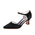 ieftine Pantofi de Mireasă-Pentru femei pantofi de nunta Pantofi pumps Pantofi rochie Pantofi de mireasa Cataramă Blocați călcâiul Vârf pătrat Elegant minimalism Satin Curea Gleznă Negru Alb Cristal