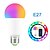 levne LED žárovky kulaté-chytrý život aplikace 9w 850lm inteligentní wifi žárovka vedla rgbcw barva měnící se práce s alexa a google home assistant žádný náboj nevyžaduje a19 vícebarevná světla