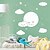 cheap Decorative Wall Stickers-Cartoon Happy Face White Cloud Star Wall Stickers Plane Wall Stickers Decorative Wall Stickers PVC Home Decoration Wall Decal Wall Decoration 1pc 80X78.5cm