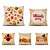 cheap Throw Pillows &amp; Covers-Set of 5 Thanksgiving Linen Square Decorative Throw Pillow Cases Sofa Cushion Covers