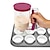 זול כלים לביצים-מתקן להדבק קמח הבלילה 900 מ&quot;ל למאפינס עוגות עוגיות עוגיות מדידת כוס קרם ספרטטור לבלילות