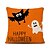 cheap Throw Pillows &amp; Covers-Halloween Party Halloween Decor Horror Ghost Set of 6 Halloween Night Linen Square Decorative Throw Pillow Cases Sofa Cushion Covers