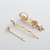 cheap Hair Jewelry-Women&#039;s For Party Evening Gift Holiday Prom Aqua Imitation Pearl Iron rice white Blue Blushing Pink 3pcs