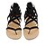 cheap Women&#039;s Sandals-Women&#039;s Sandals Daily Flat Sandals Summer Flat Heel Open Toe PU Zipper Black Pink Gray
