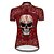 cheap Women&#039;s Cycling Clothing-21Grams Women&#039;s Short Sleeve Cycling Jersey Summer Nylon Polyester Red Sugar Skull Novelty Skull Bike Jersey Top Mountain Bike MTB Road Bike Cycling Ultraviolet Resistant Quick Dry Breathable Sports