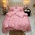 billige Dynebetræk-luksus satinstrimmel silkeagtig 4-delt sengetøj sæt dynebetræk sæt
