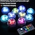 cheap Underwater Lights-12pcs Underwater Submersible LED Pool Light Waterproof with Remote Control for Bath Tub Vase Aquarium Party Wedding Decor Battery Operated
