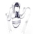 preiswerte Hochzeitsschuhe-Damen Hochzeit Schuhe Abendschuhe Brautschuhe Band-Bindung Schnürsenkel Kubanischer Absatz Offene Spitze Minimalismus Satin Schnürsenkel Schwarz Weiß Elfenbein