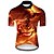 cheap Men&#039;s Clothing Sets-21Grams® Men&#039;s Short Sleeve Cycling Jersey with Shorts Summer Nylon Polyester Black / Orange Butterfly Gradient 3D Bike Clothing Suit 3D Pad Breathable Ultraviolet Resistant Quick Dry Reflective