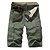 cheap Trousers &amp; Shorts-Men&#039;s Hiking Shorts Hiking Cargo Shorts Solid Color Outdoor Regular Fit Front Zipper Multi-Pockets Quick Dry Breathable Cotton Shorts Bottoms Army Green Khaki Camping / Hiking Hunting Fishing 29 30