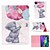 voordelige Ipad-hoes-Case For Apple iPad Pro 11&#039;&#039;(2020) / iPad 2019 10.2 / Ipad air3 10.5&#039; 2019 Wallet / Card Holder / with Stand Full Body Cases Gray Bear PU Leather / TPU for iPad Air / iPad 4/3/2 / iPad (2018)