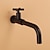 cheap Wall Mount-Bathroom Faucet Single Handle Matte Black Wall Installation One Hole Standard Spout Zinc Alloy Bathroom Faucet with Cold Water Only