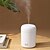 cheap Décor &amp; Night Lights-2pcs Portable 300ml Humidifier USB Ultrasonic Dazzle Cup Aroma Diffuser Cool Mist Maker Air Humidifier Purifier with Romantic Light