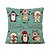 cheap Throw Pillows &amp; Covers-Set of 5 Linen Cotton Pillow Cover Holiday Christmas Modern Christmas Throw Pillow