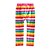 cheap Bottoms-Kids Girls&#039; Children&#039;s Day Leggings Rainbow Rainbow Striped Lace up Basic / Toddler / Tights / Cotton