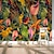 olcso Virág- és növények háttérkép-falfestmény fali matrica borító nyomtatás trópusi pálma virág levél vászon otthoni dekoráció héja és botja kivehető