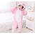 voordelige Kigurumi-pyjama&#039;s-Kinderen Kigurumi pyjamas Varkentje Onesie pyjamas Fleece Roze Cosplay Voor Jongens en meisjes Dieren nachtkleding spotprent Festival / Feestdagen kostuums